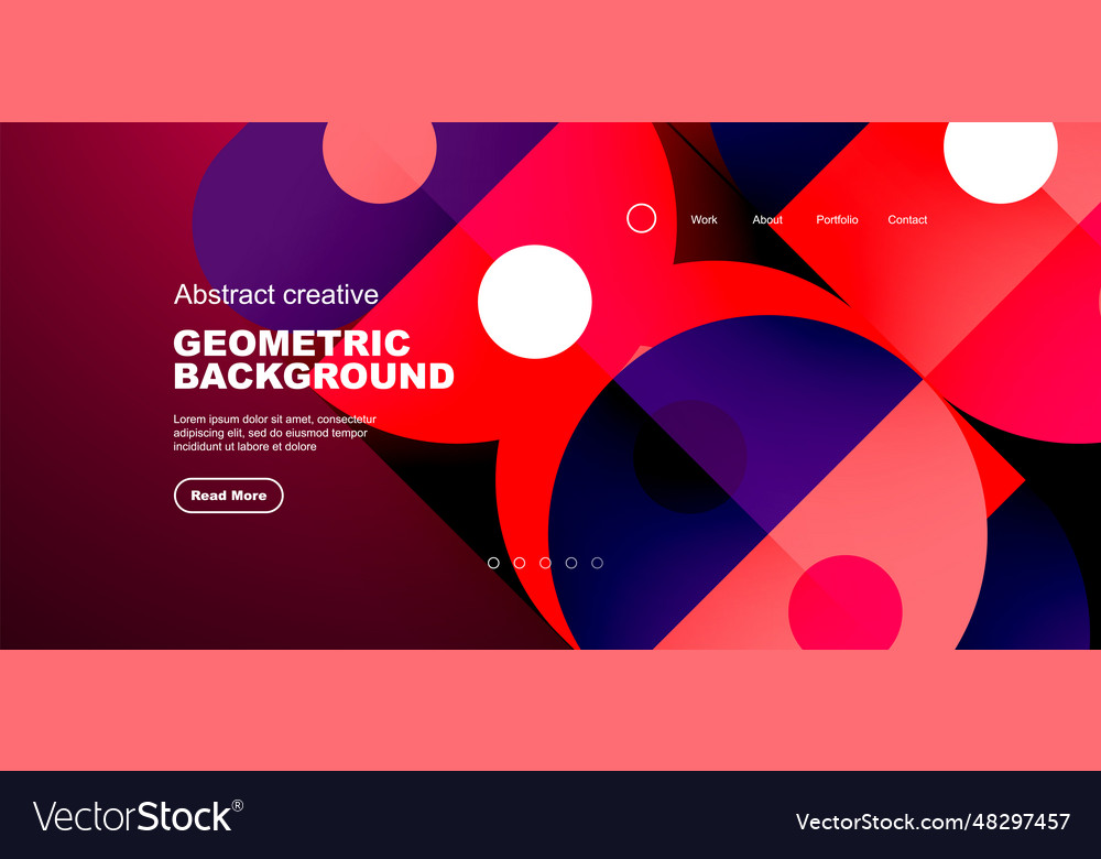 Abstract technology landing page background