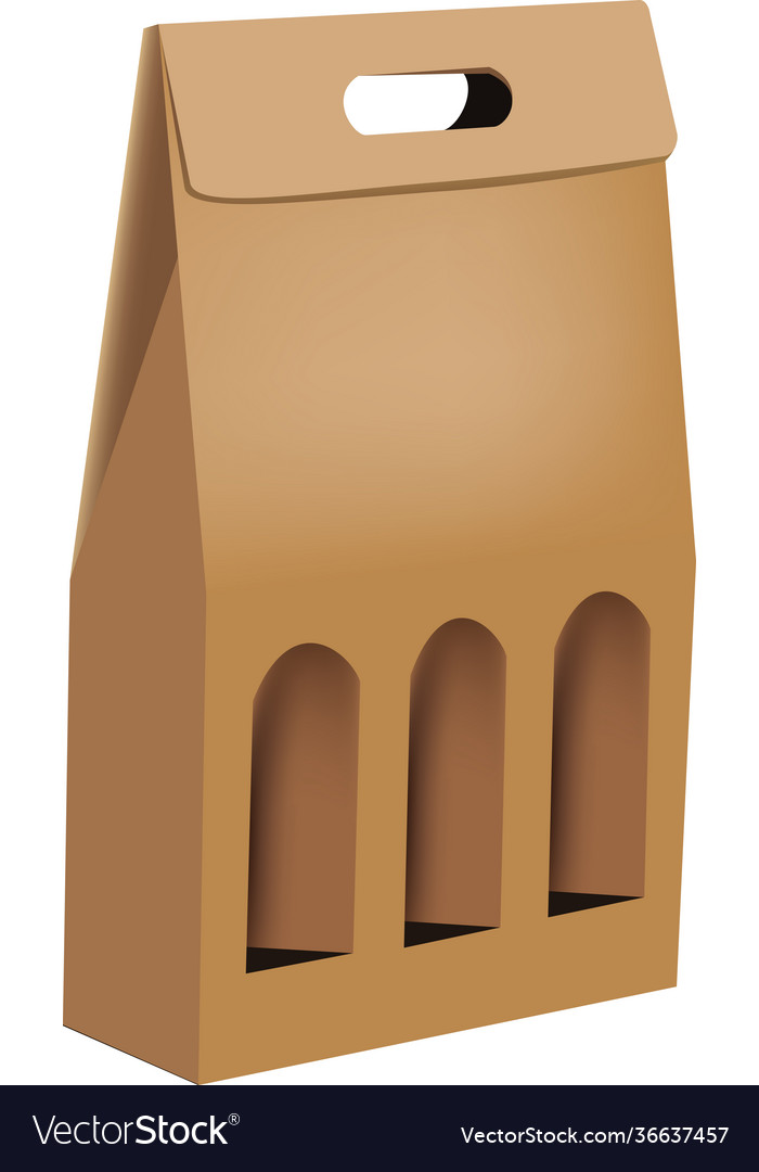 Box for transporting bottles Vector Image Box for transporting bottles
