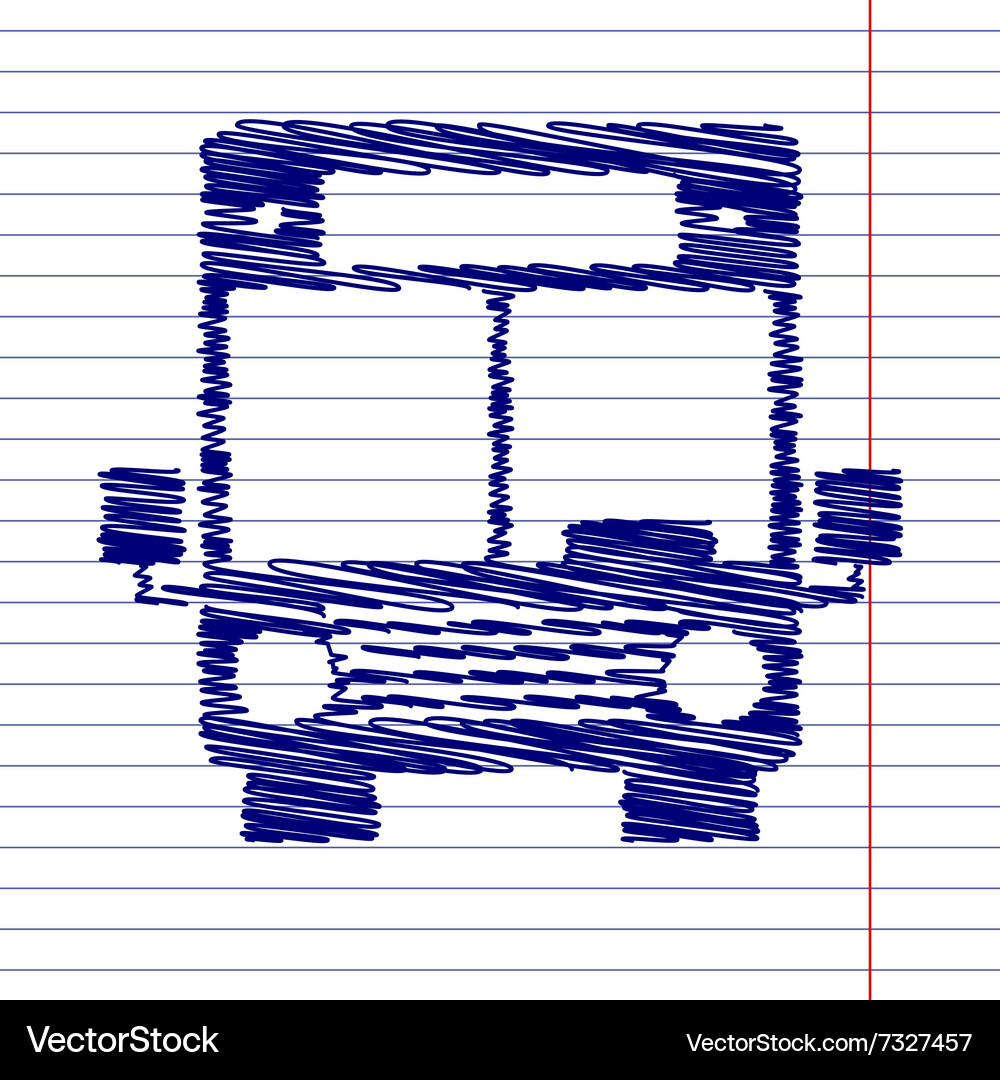Bus sign Royalty Free Vector Image - VectorStock