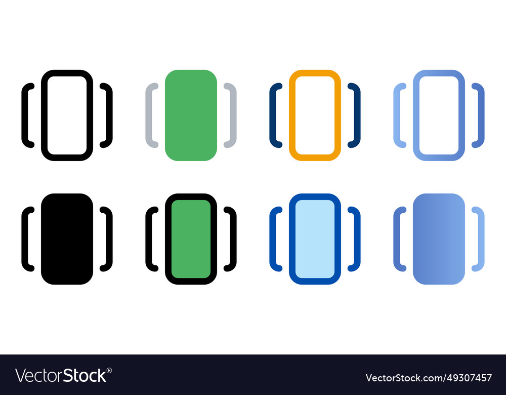 Carousel icons in different style