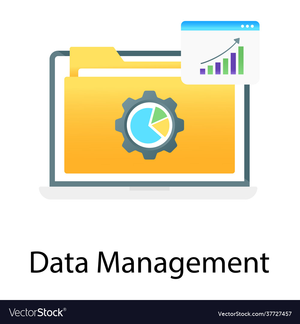 Data management Royalty Free Vector Image - VectorStock