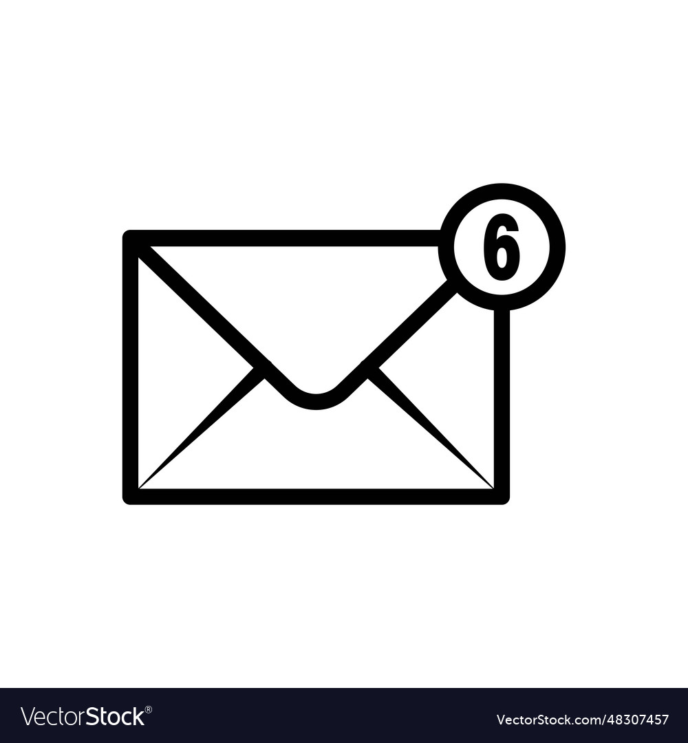 Envelope icon letter message Royalty Free Vector Image