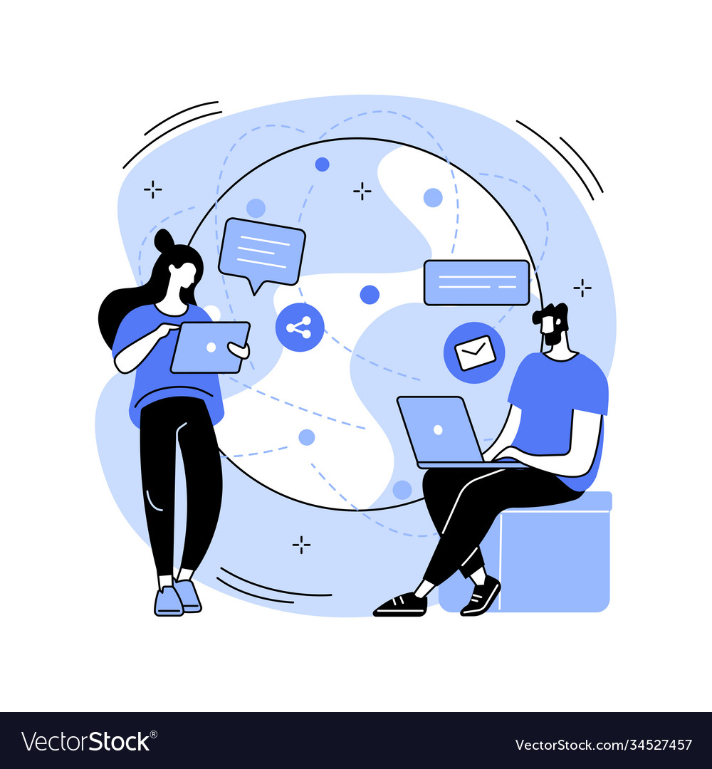 Global web connection abstract concept