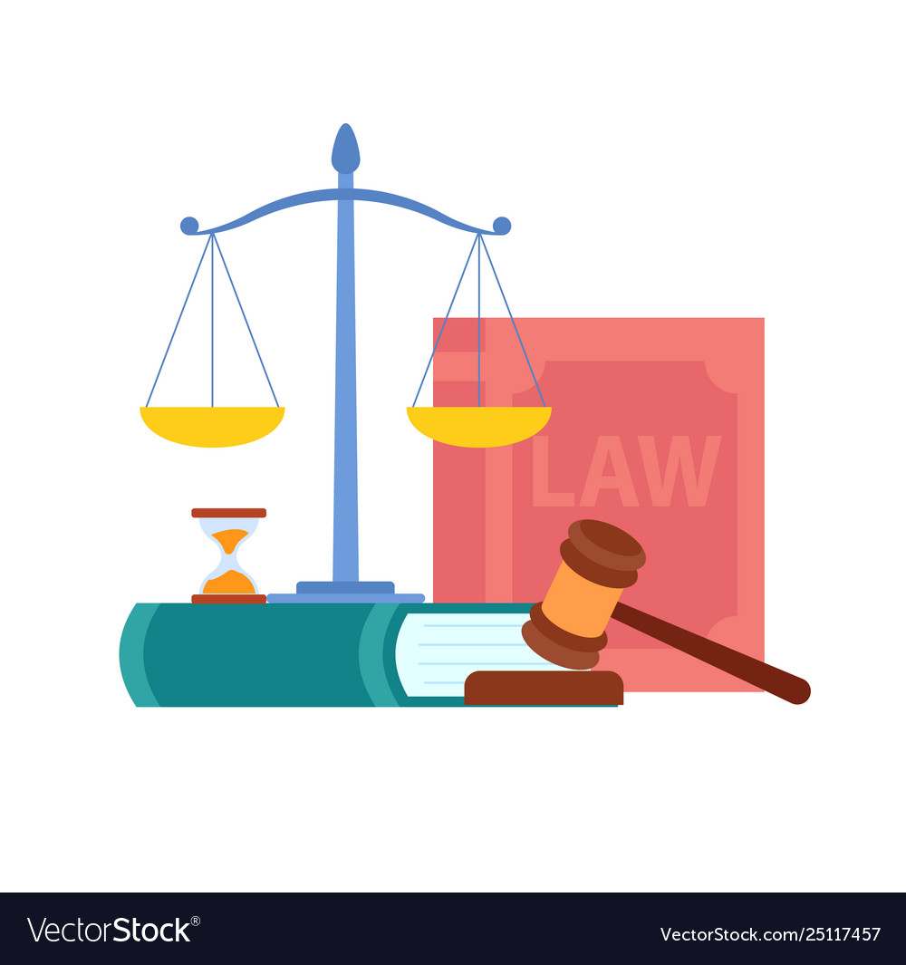 Law Order Court Symbols Royalty Free Vector Image