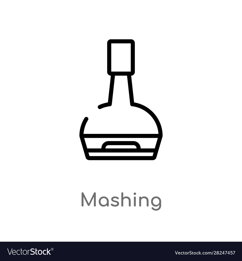 Mashing Icon - Simple Outline