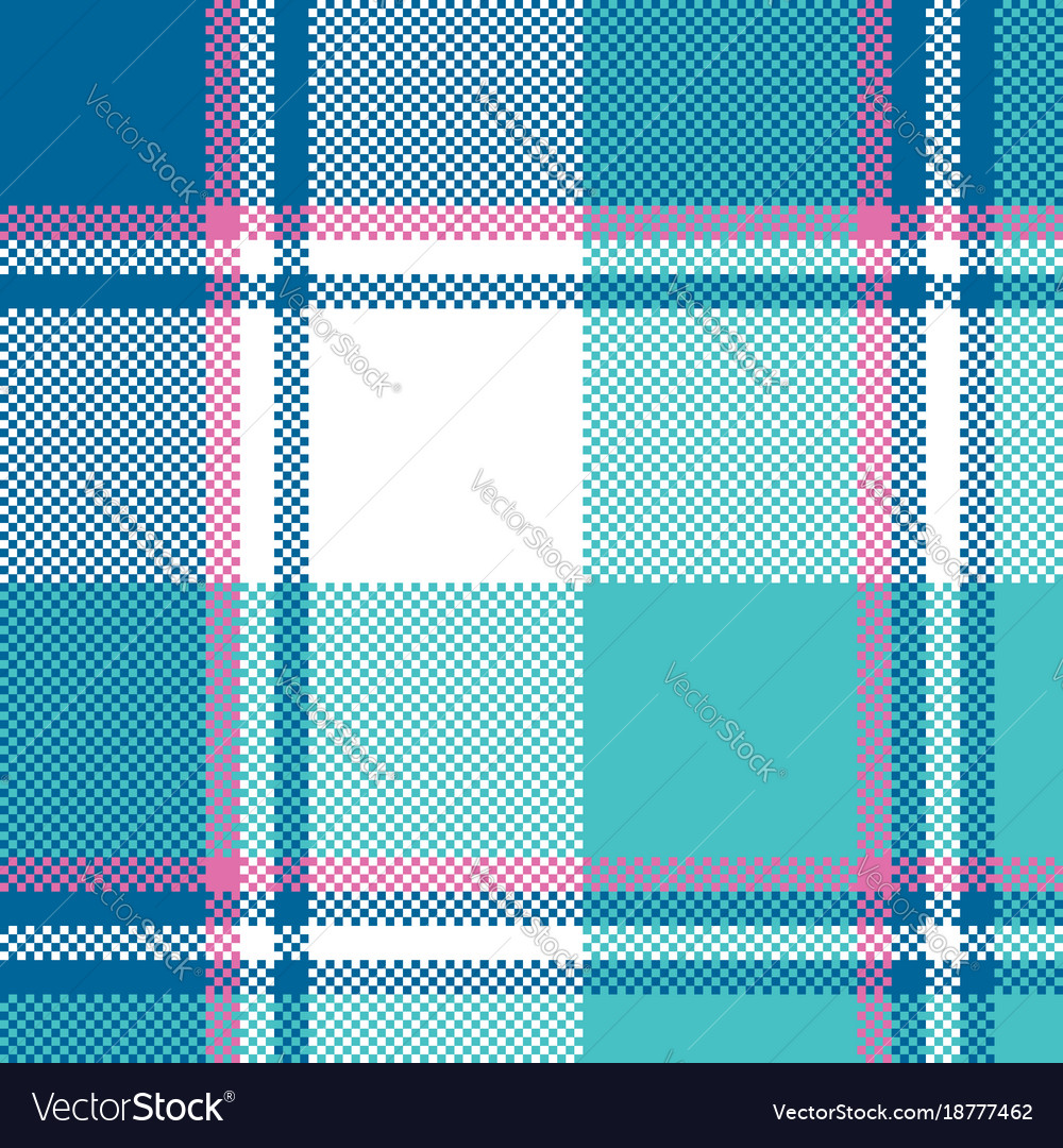 Baby Boy Blue Pastel Color Plaid Seamless Pattern Vector Image