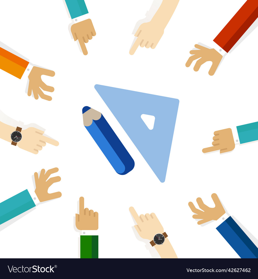 Pencil and triangle ruler symbol icon of geometry
