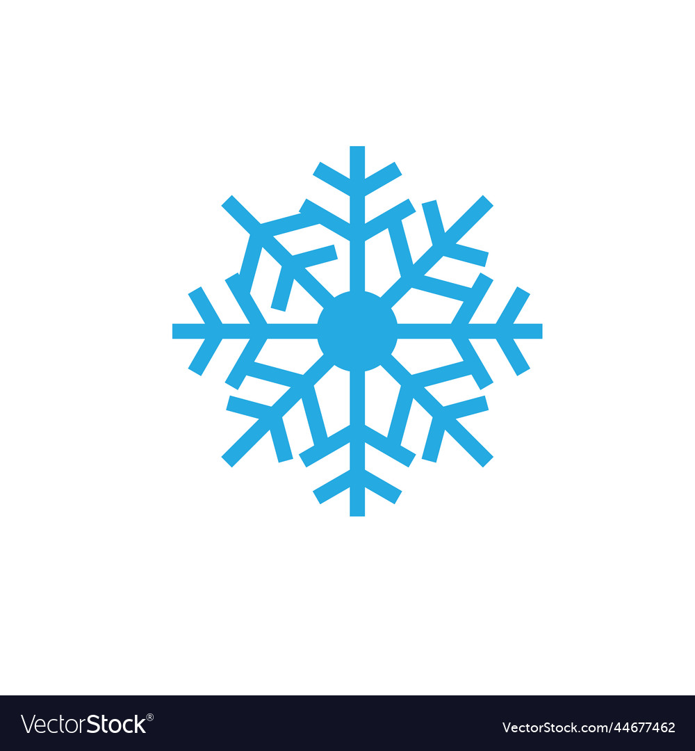 Snowflakes icon and symbol Royalty Free Vector Image