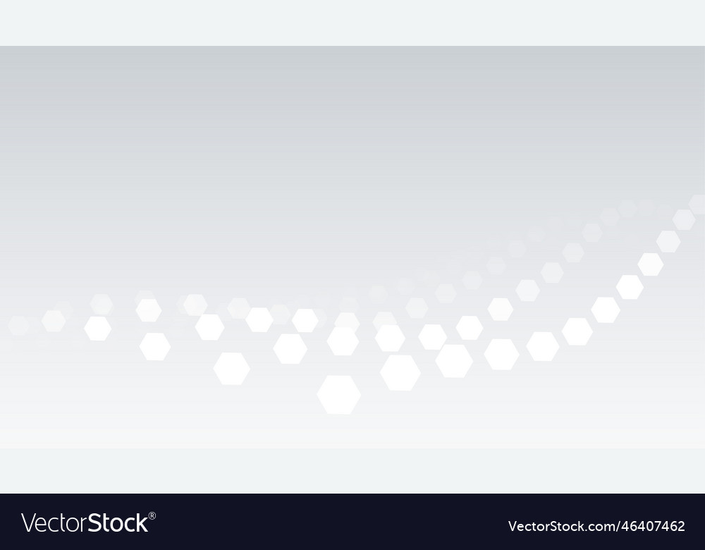 White gray background with hexagonal wave pattern