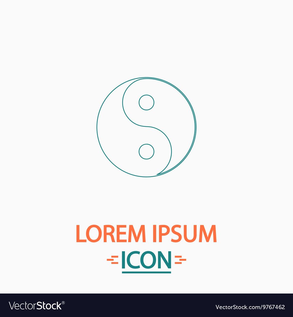 Ying yang computer symbol