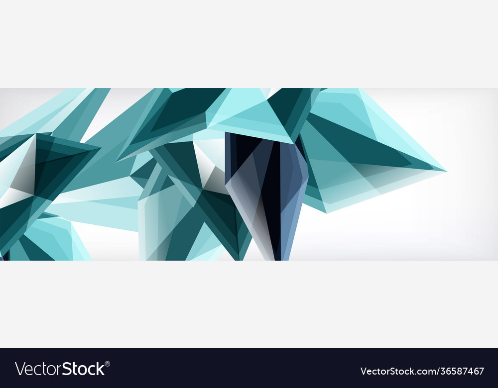 3d triangles and pyramids abstract Vector Image 3d triangles and pyramids abstract