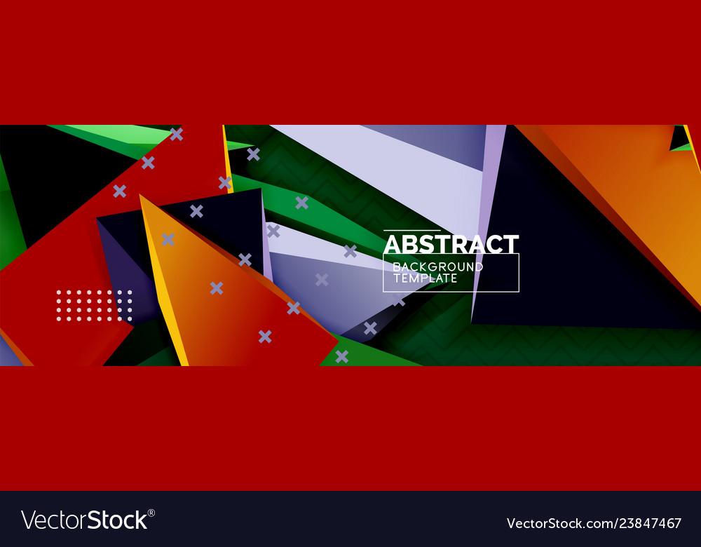 3d triangular minimal abstract background Vector Image 3d triangular minimal abstract background