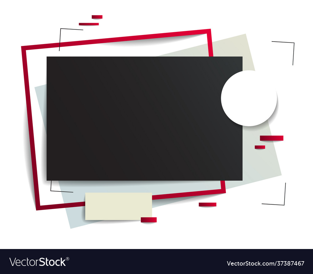 Frame with copy space for text design template vector image Frame with copy space for text design template