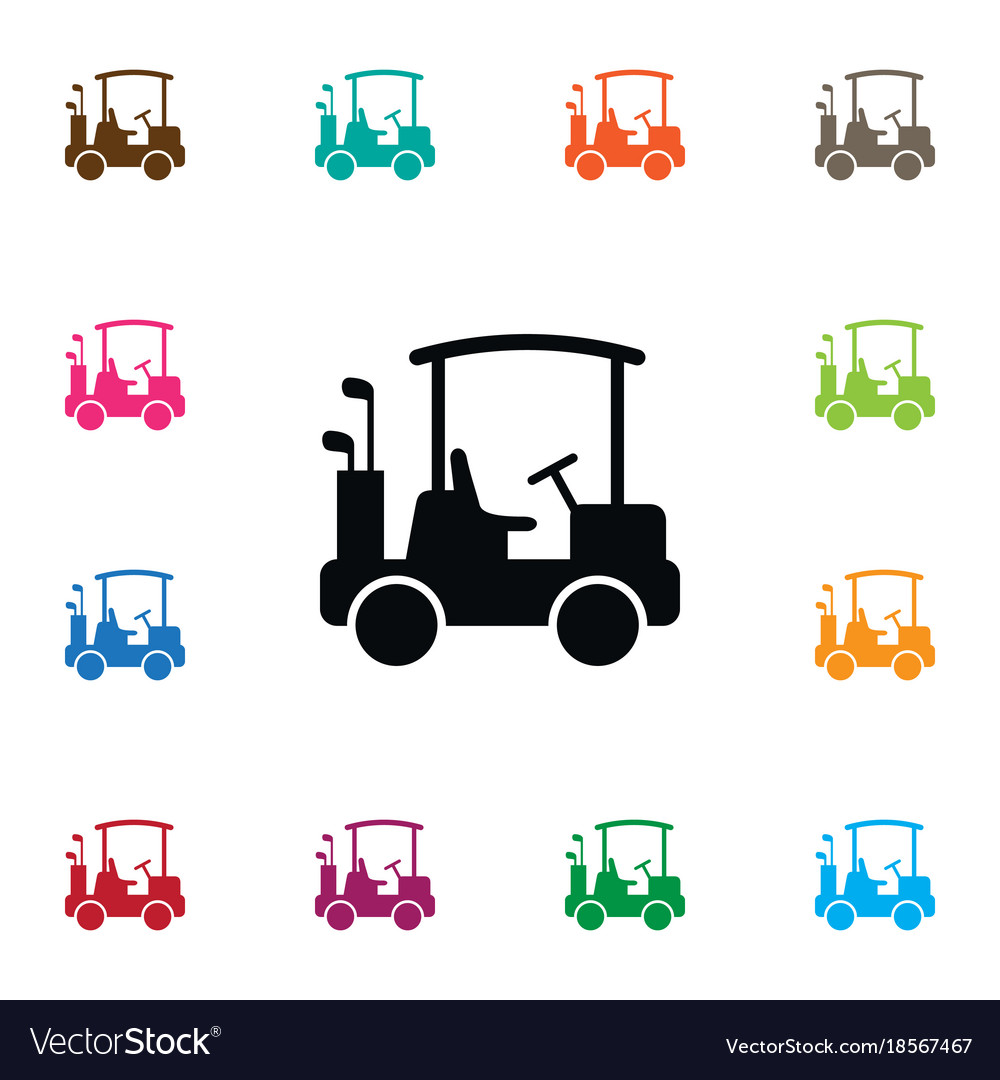 Isolated buggy icon game element can