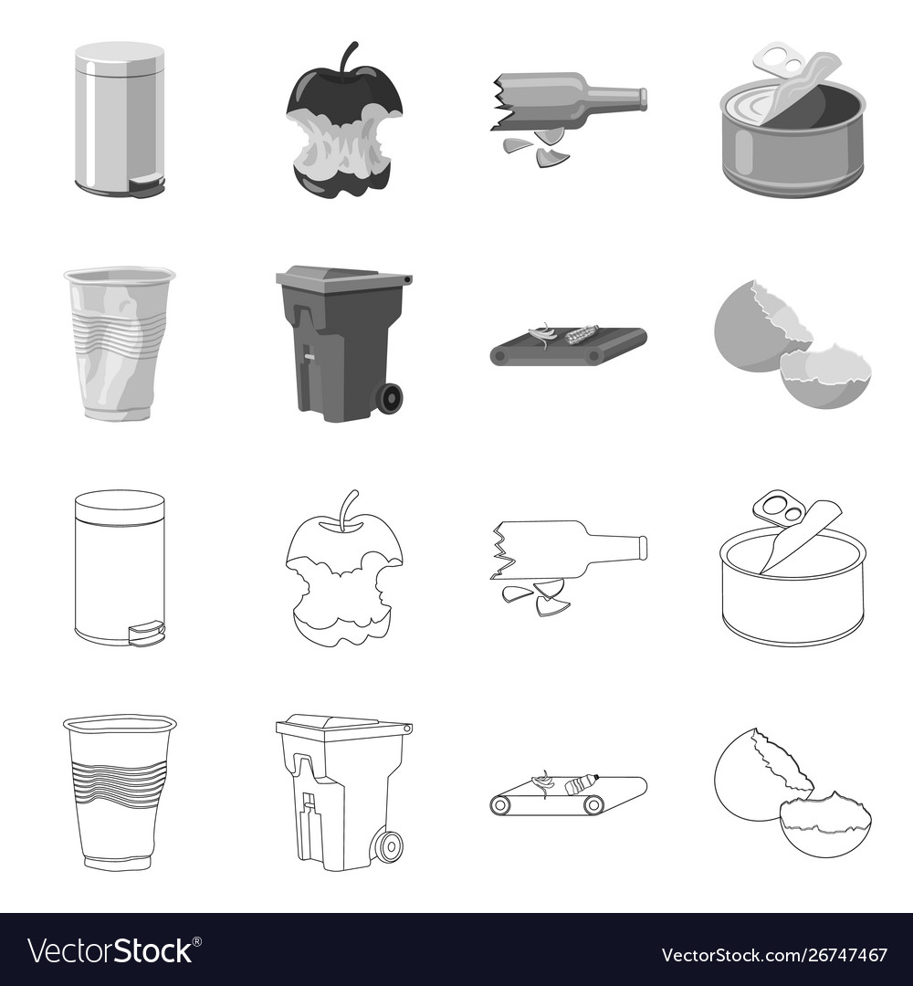 Isolated object refuse and junk logo