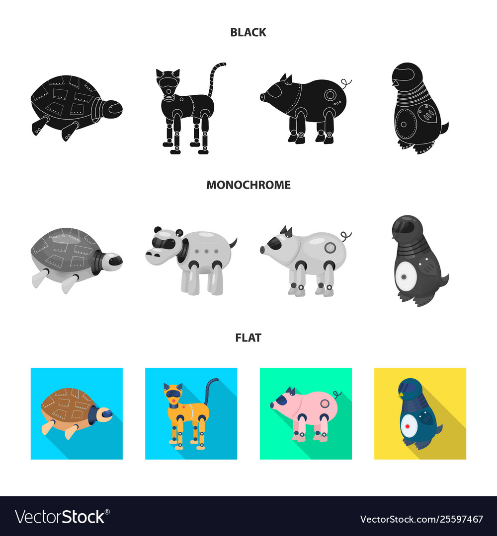 Isolated object toy and science logo set vector image Isolated object toy and science logo set