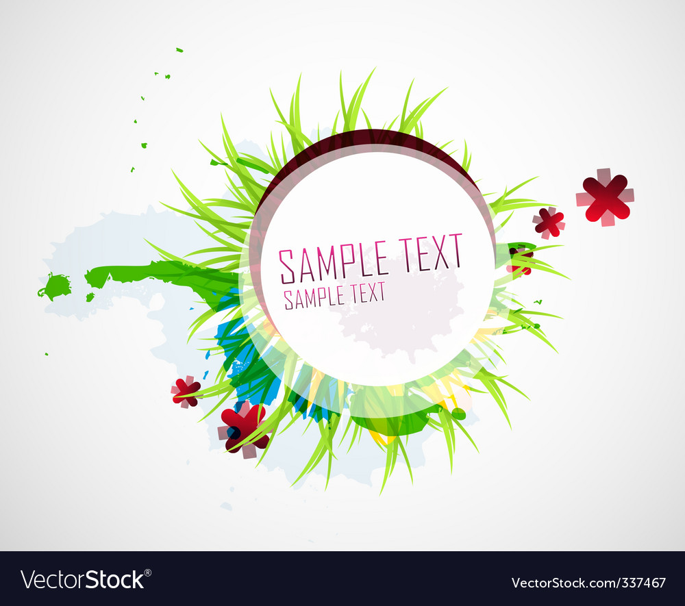 Natural elements background Royalty Free Vector Image