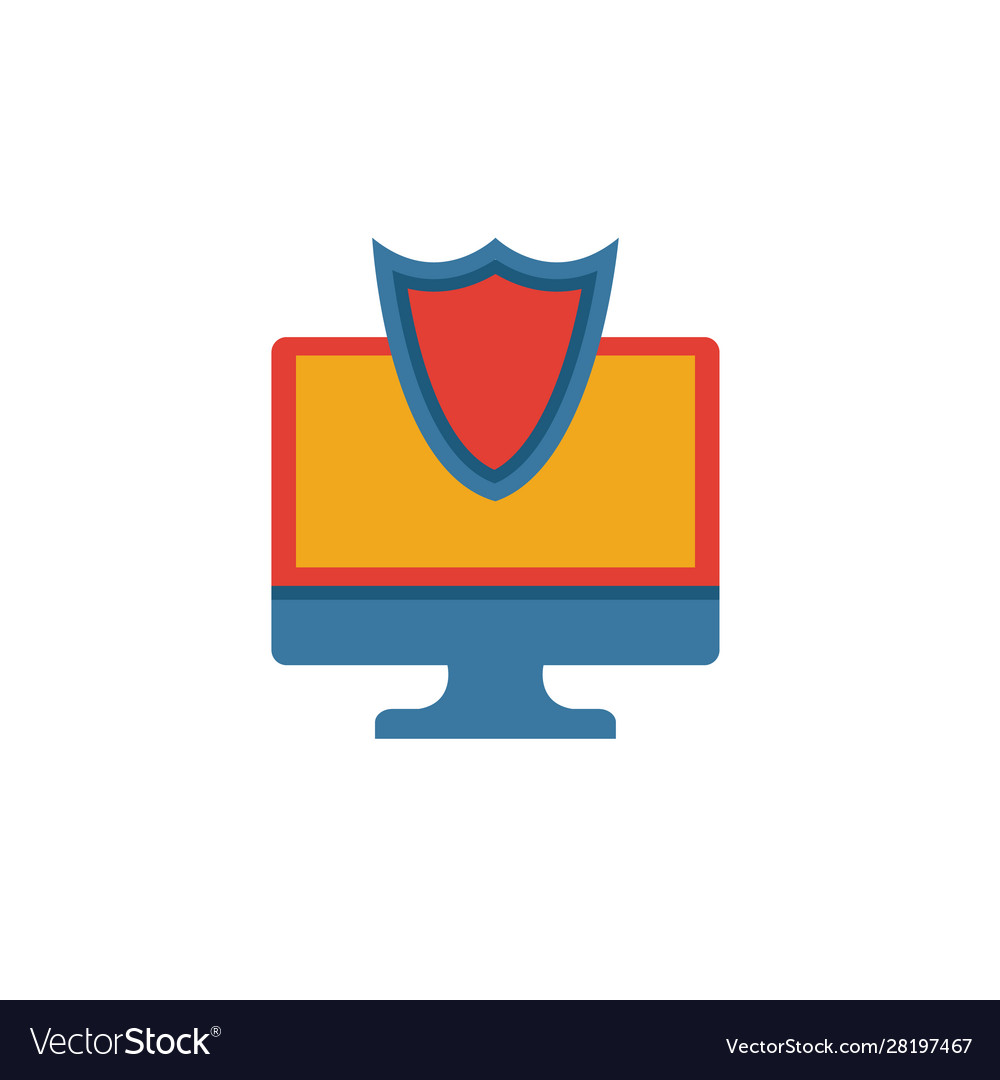 Secure system icon simple element from security