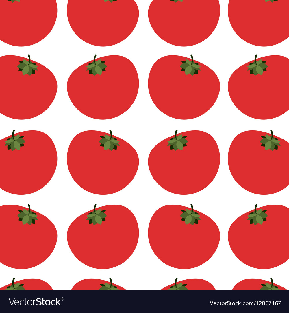 Silhouette colorful pattern with tomato vegetable