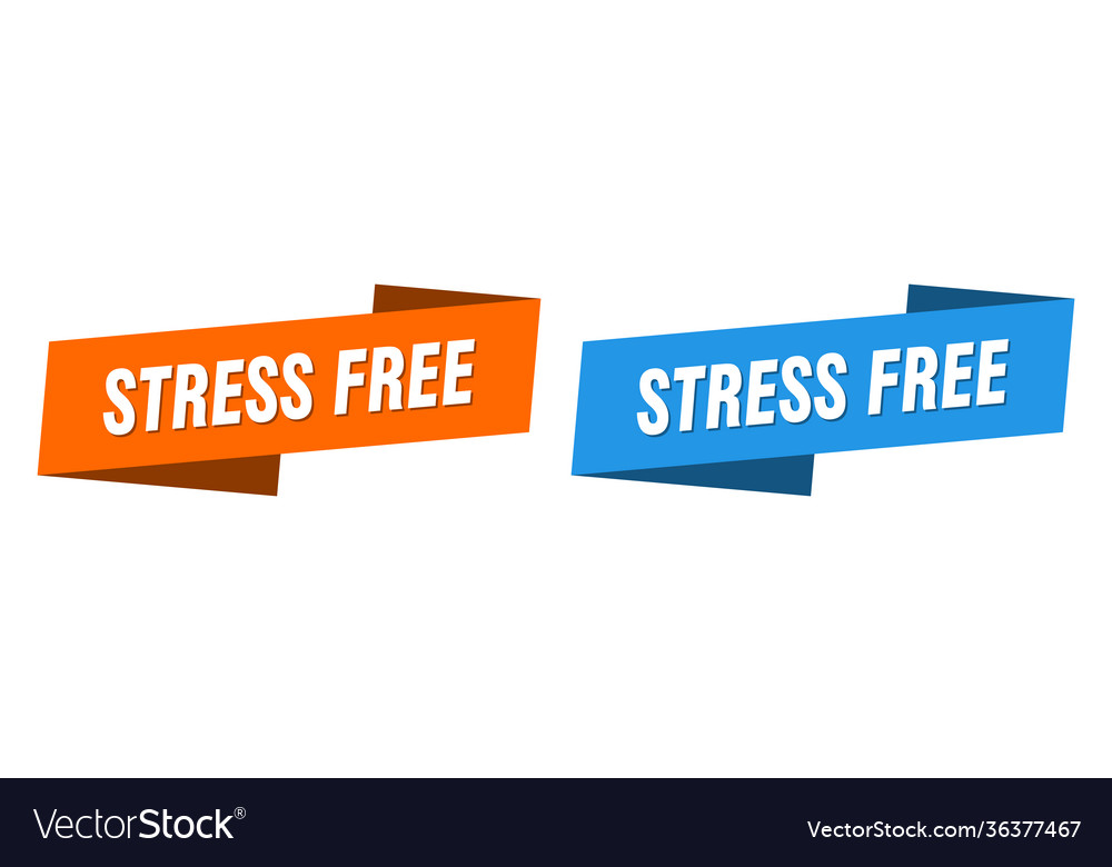 Stressfreies Bannerband-Labelzeichen