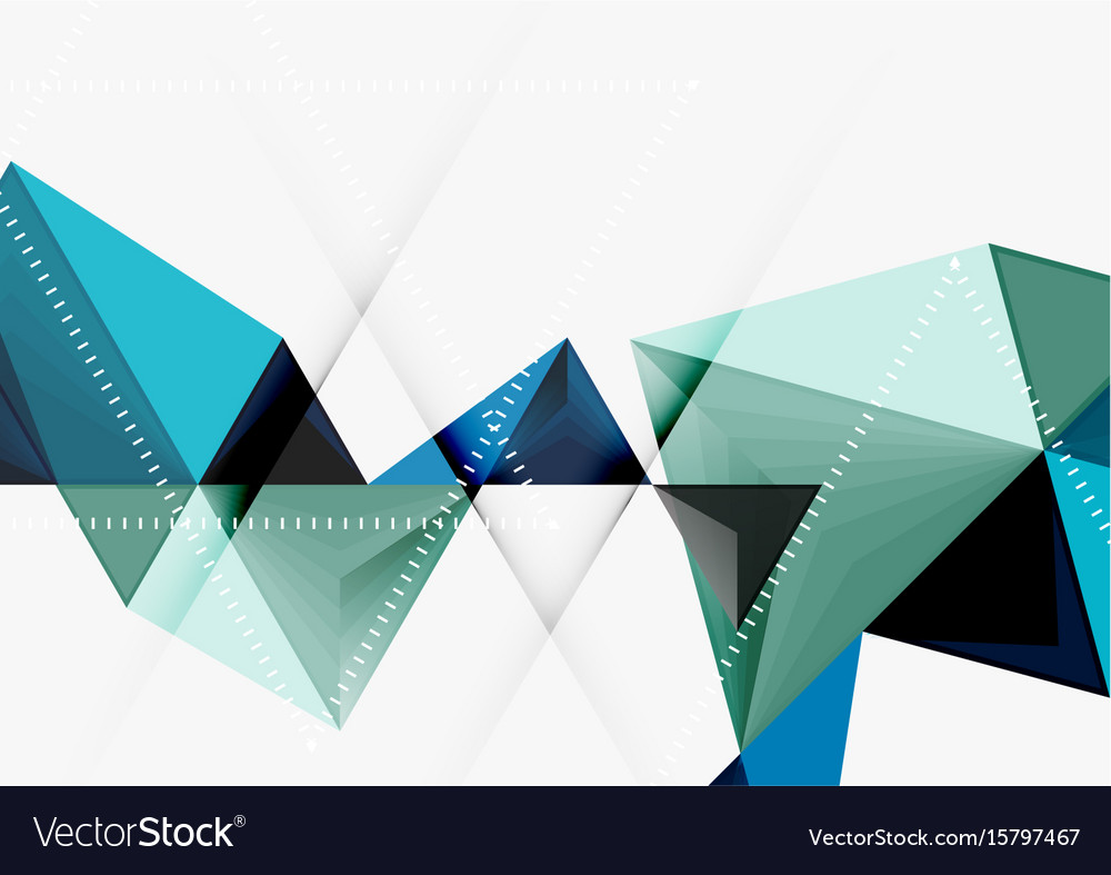 Triangular low poly a4 size geometric