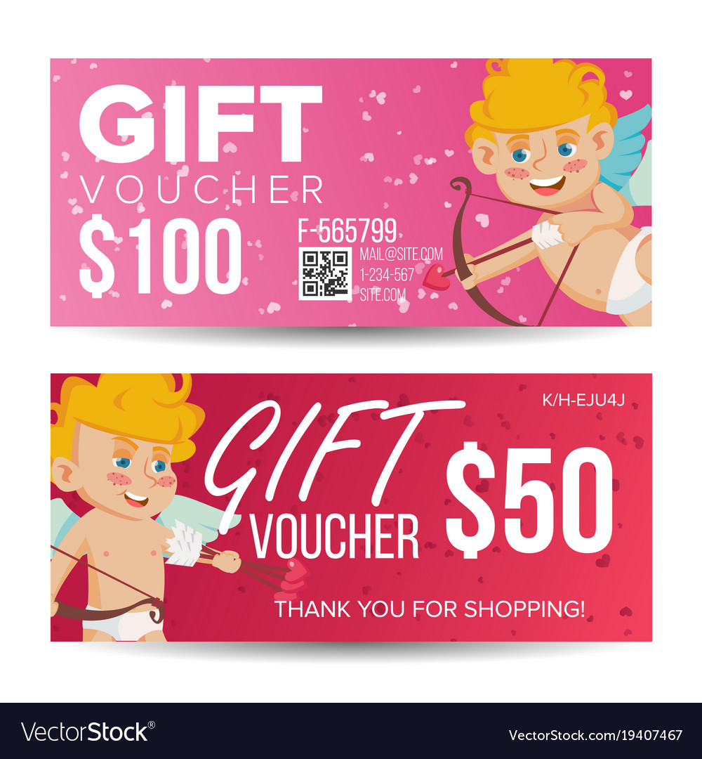 Valentine s day voucher template