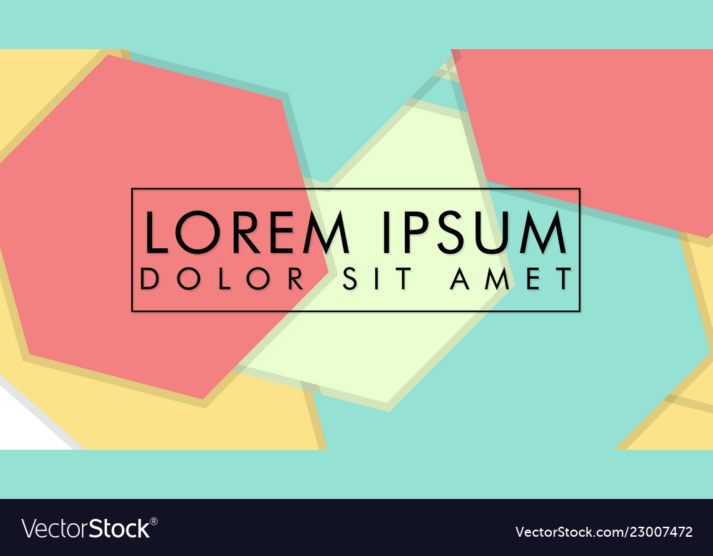 Abstract colorful hexagon background vector image Abstract colorful hexagon background