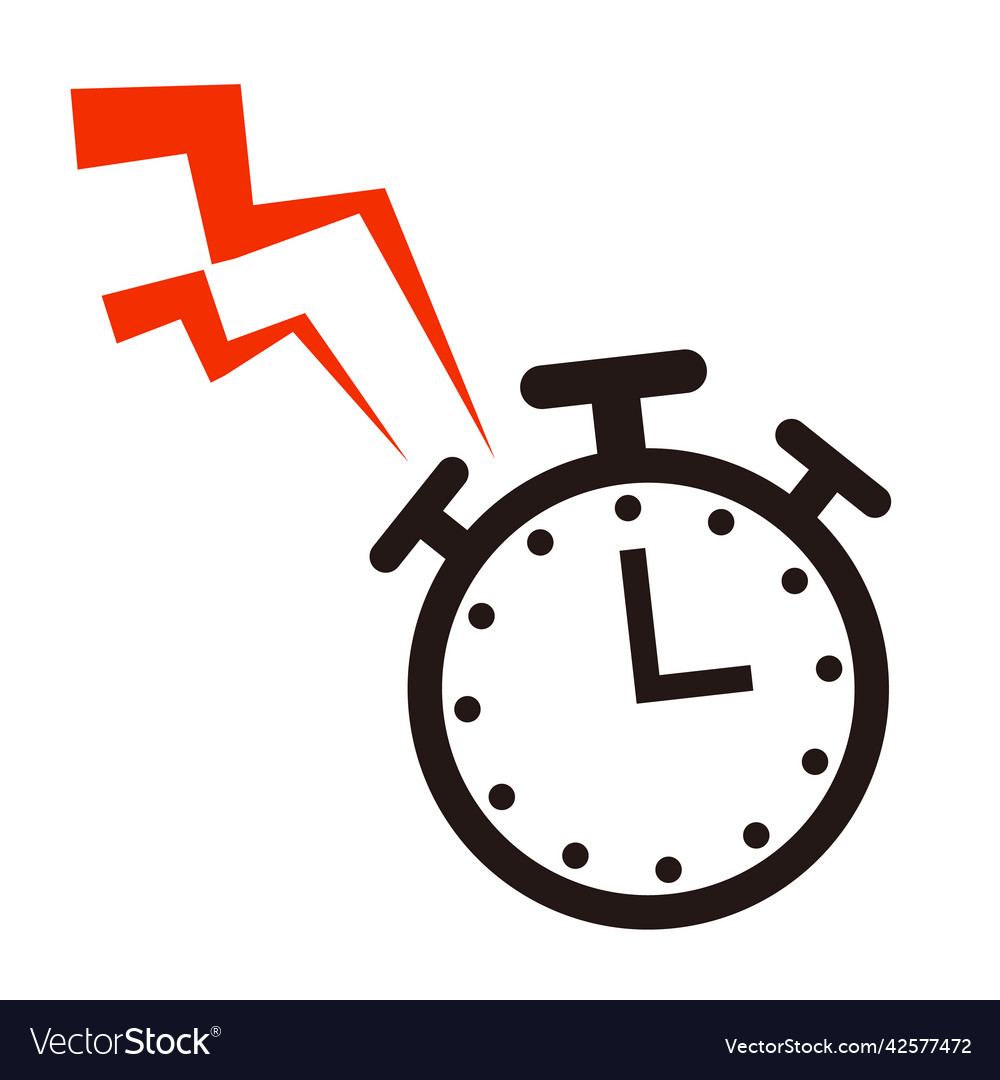 An alarm clock icon with a sound