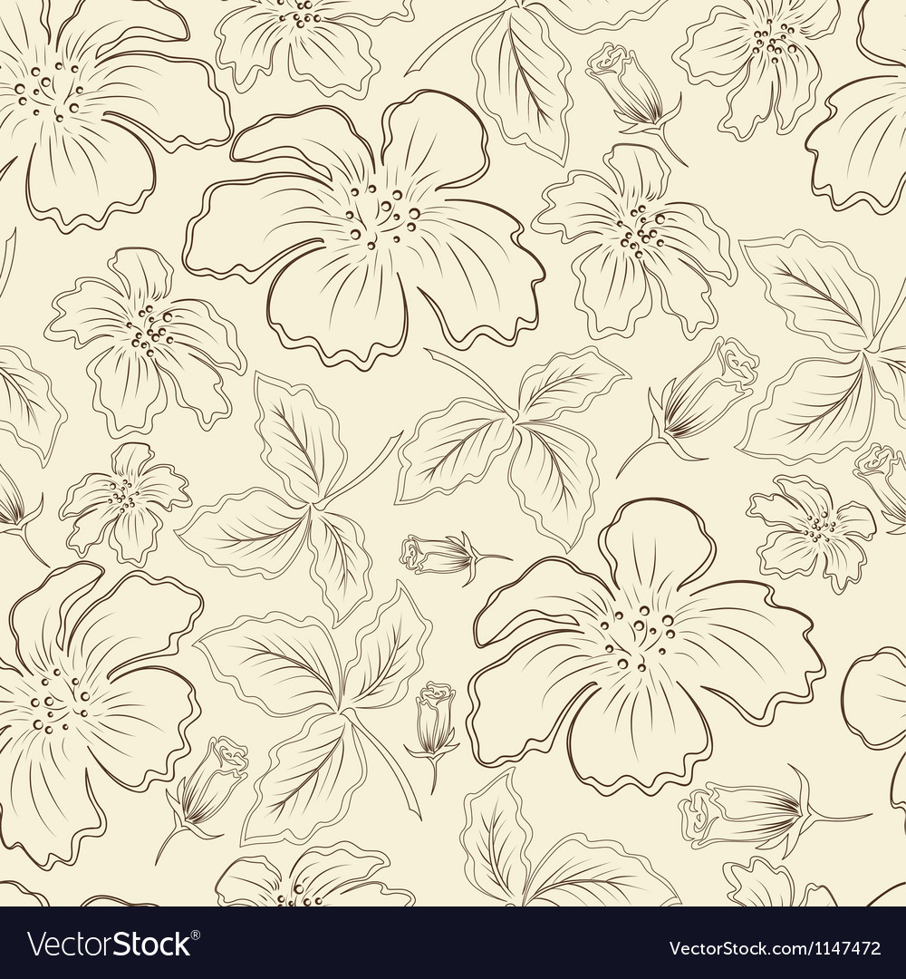 Brown flowers Royalty Free Vector Image - VectorStock