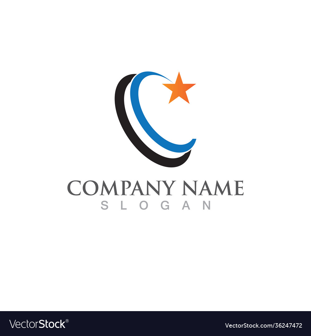 Premium Vector | The logo of the stars inside the red circle