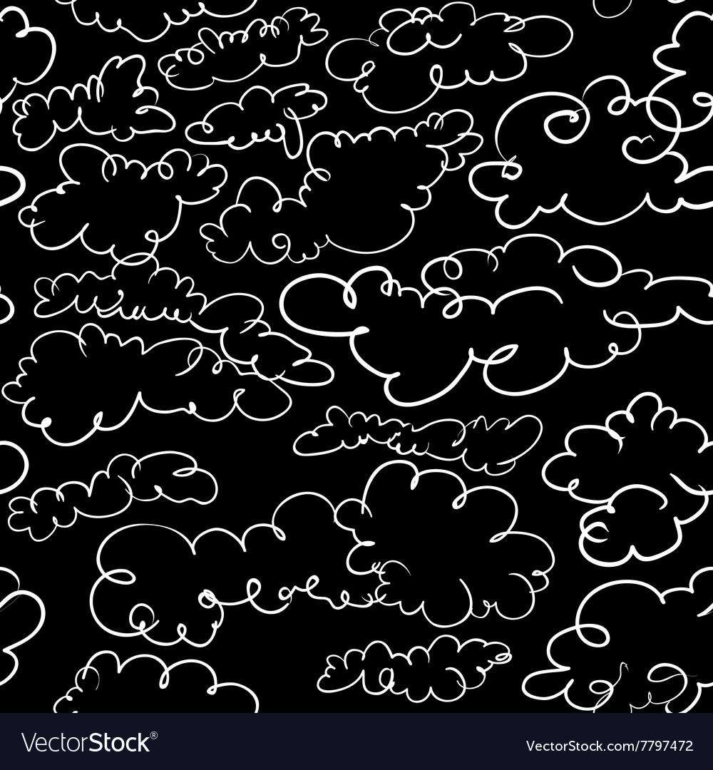Clouds seamless pattern
