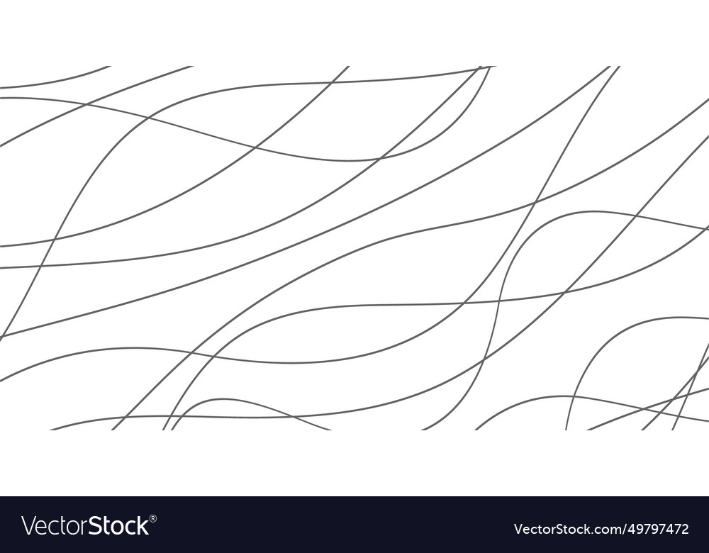 Hand drawn lines abstract pattern wave simple Vector Image Hand drawn lines abstract pattern wave simple