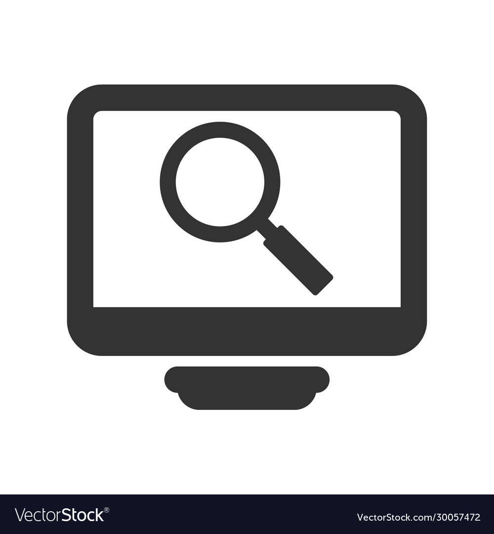 Internet search icon Royalty Free Vector Image