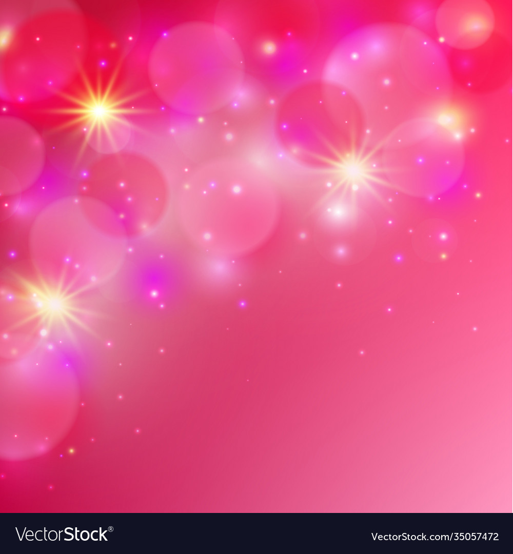 Mehrfarbige bokeh auf einem roten Hintergrund vector image Mehrfarbige bokeh auf einem roten Hintergrund