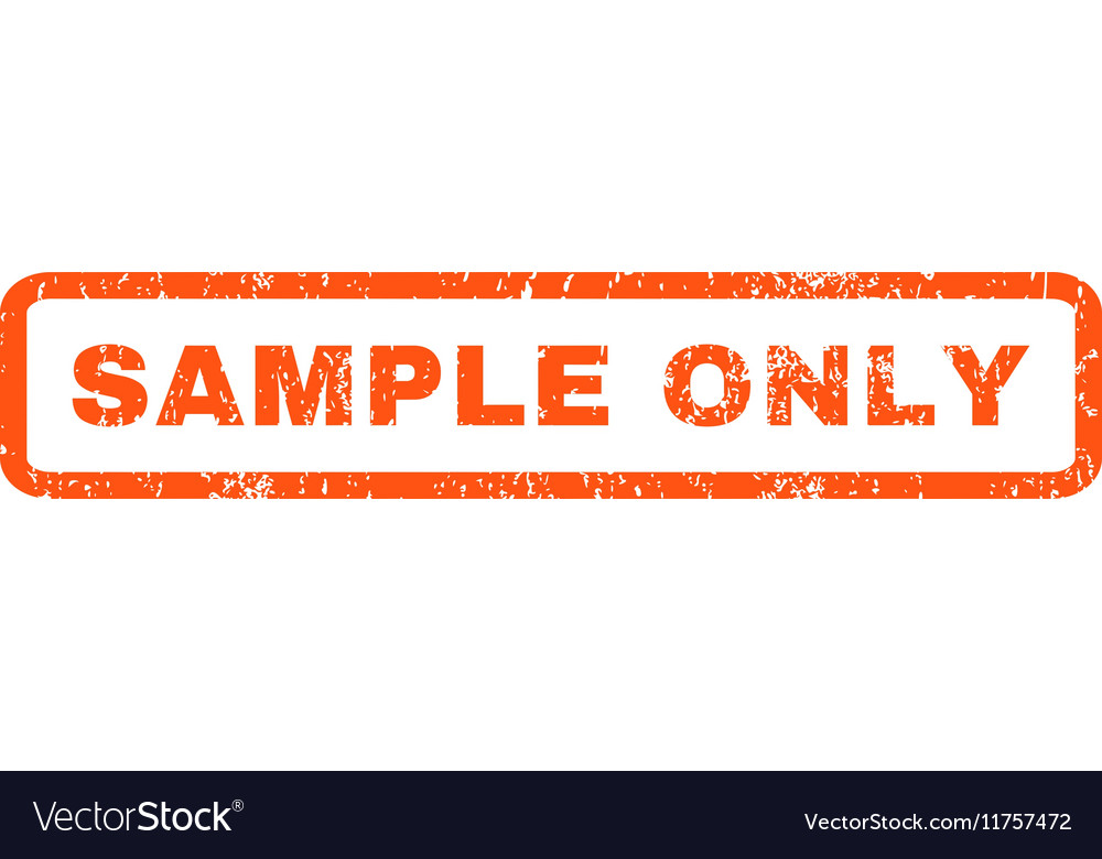 Sample only rubber stamp Royalty Free Vector Image