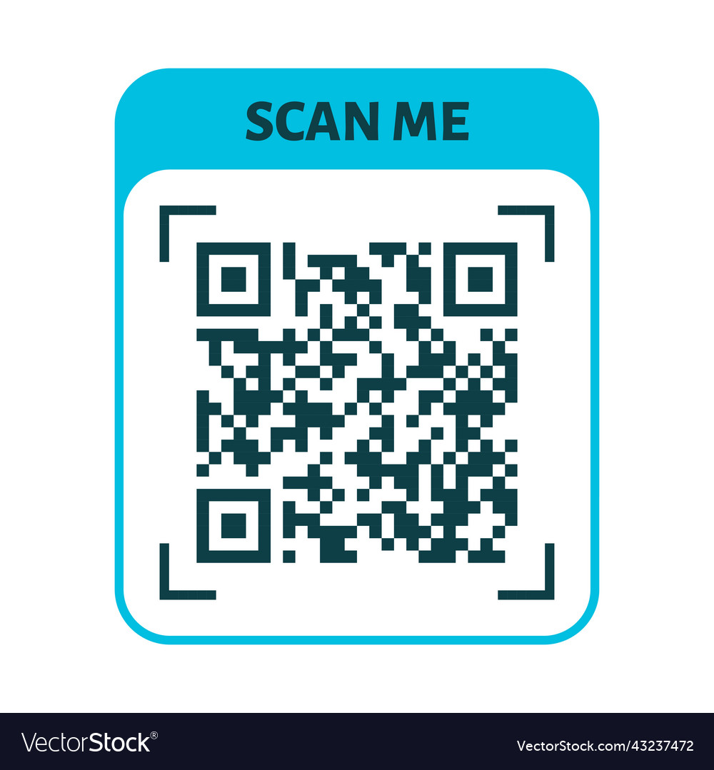 Scan me qr code design for payment text