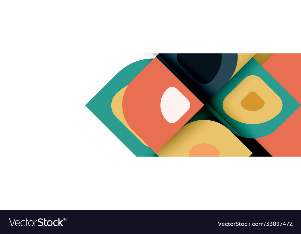 Set modern geometric abstract Royalty Free Vector Image
