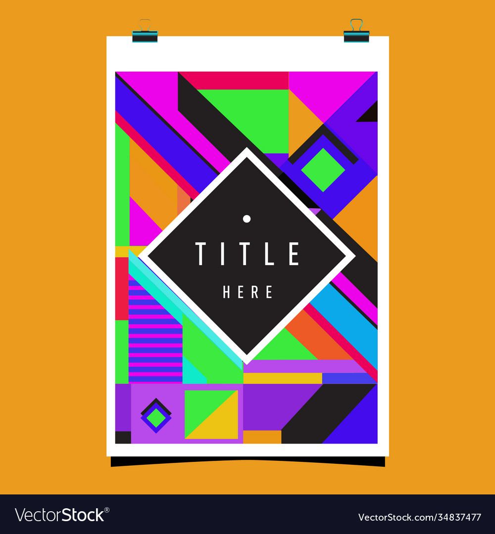 Abstract colorful geometric pattern background