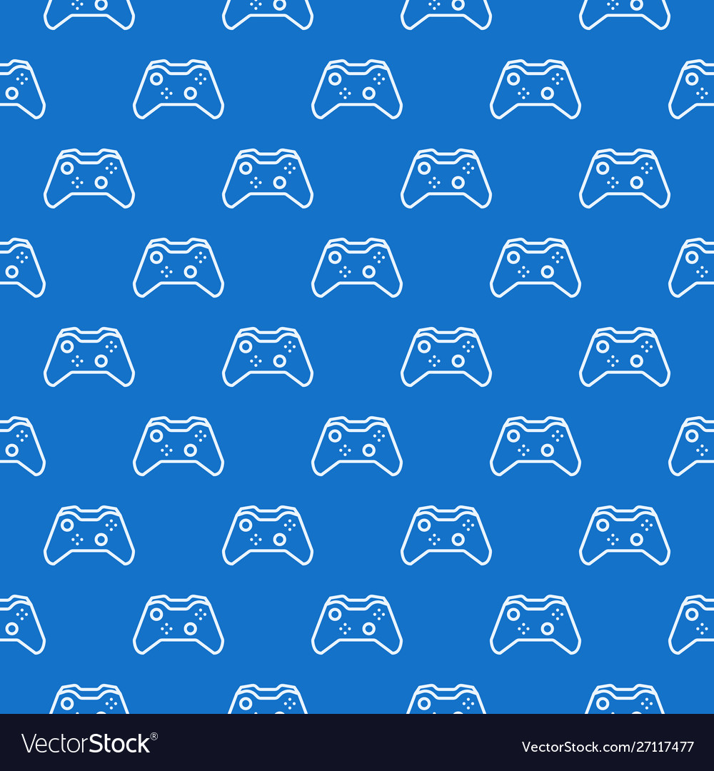 Blue Gamepad Pattern Controller