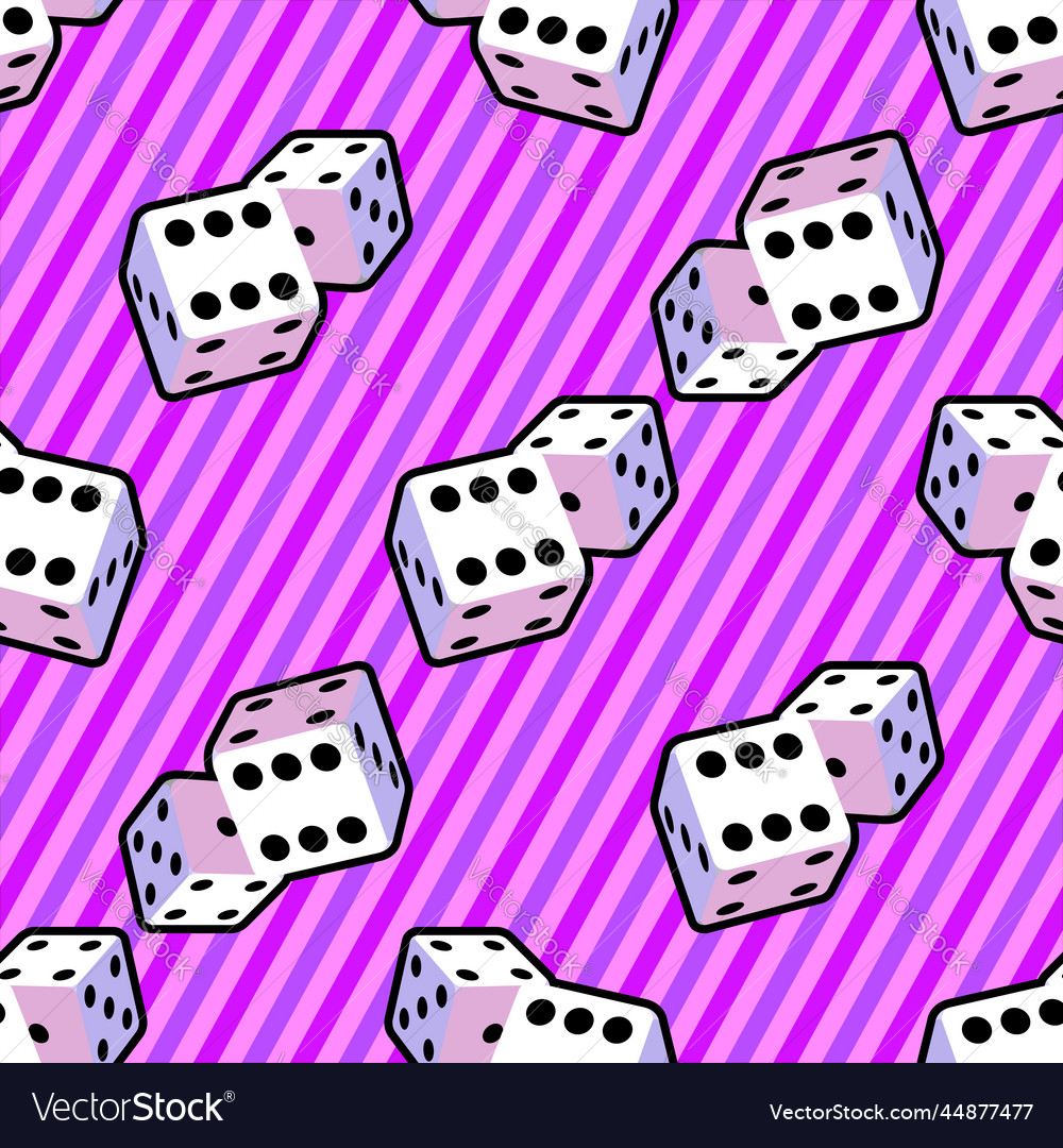 Bright pattern for a board game of dice vector image Bright pattern for a board game of dice