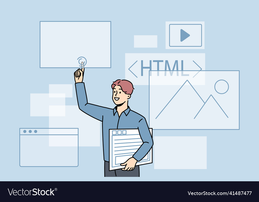 Computer programming and html concept