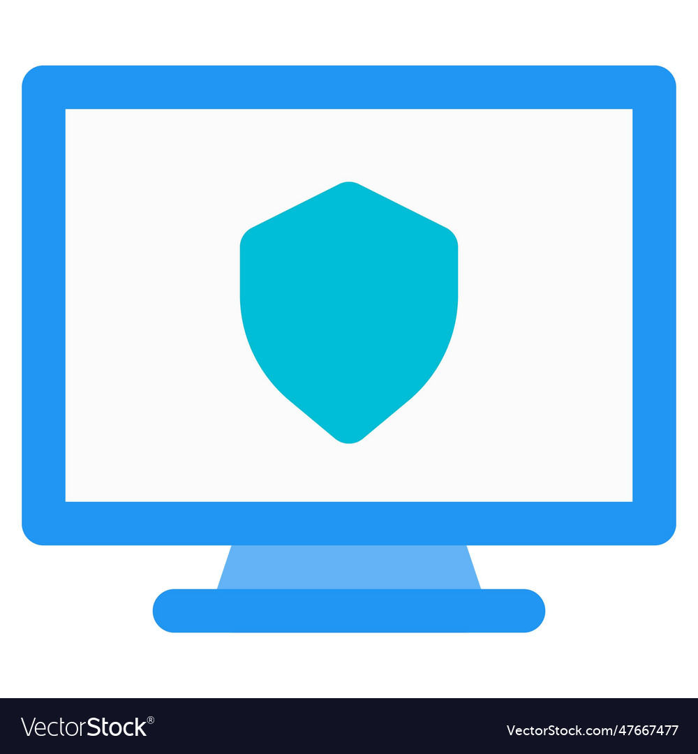 Computer protected with cyber security system