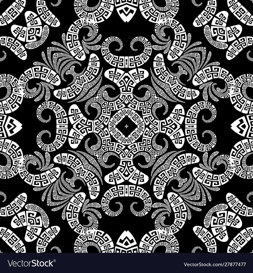 Floral paisley seamless pattern ornamental Vector Image Floral paisley seamless pattern ornamental