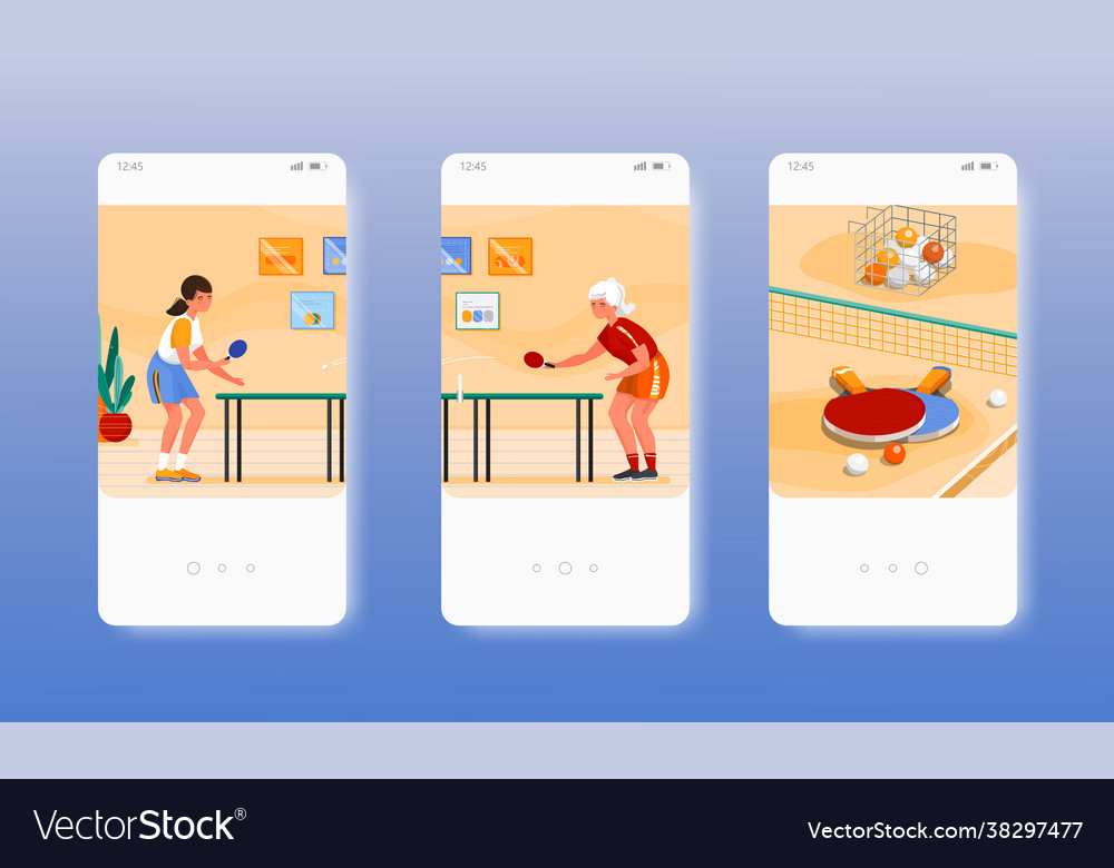 Girls playing table tennis ping pong sport game