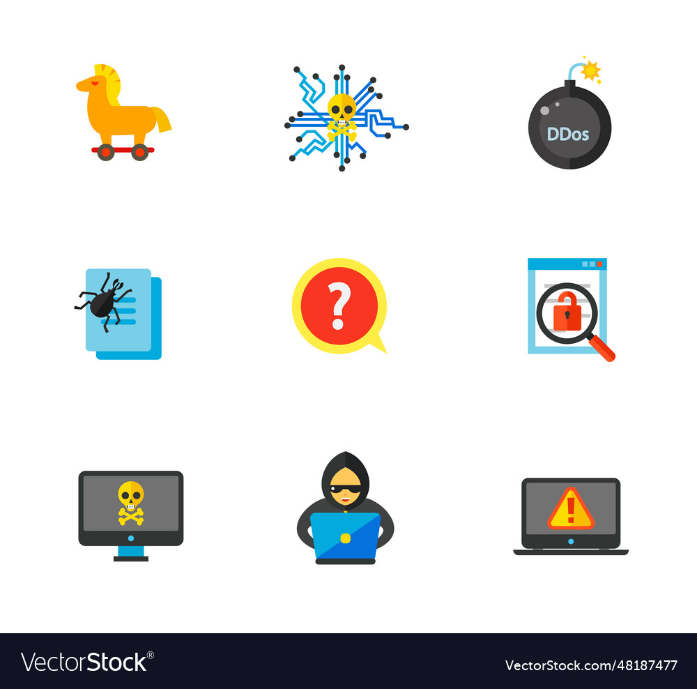 Hackers icon set