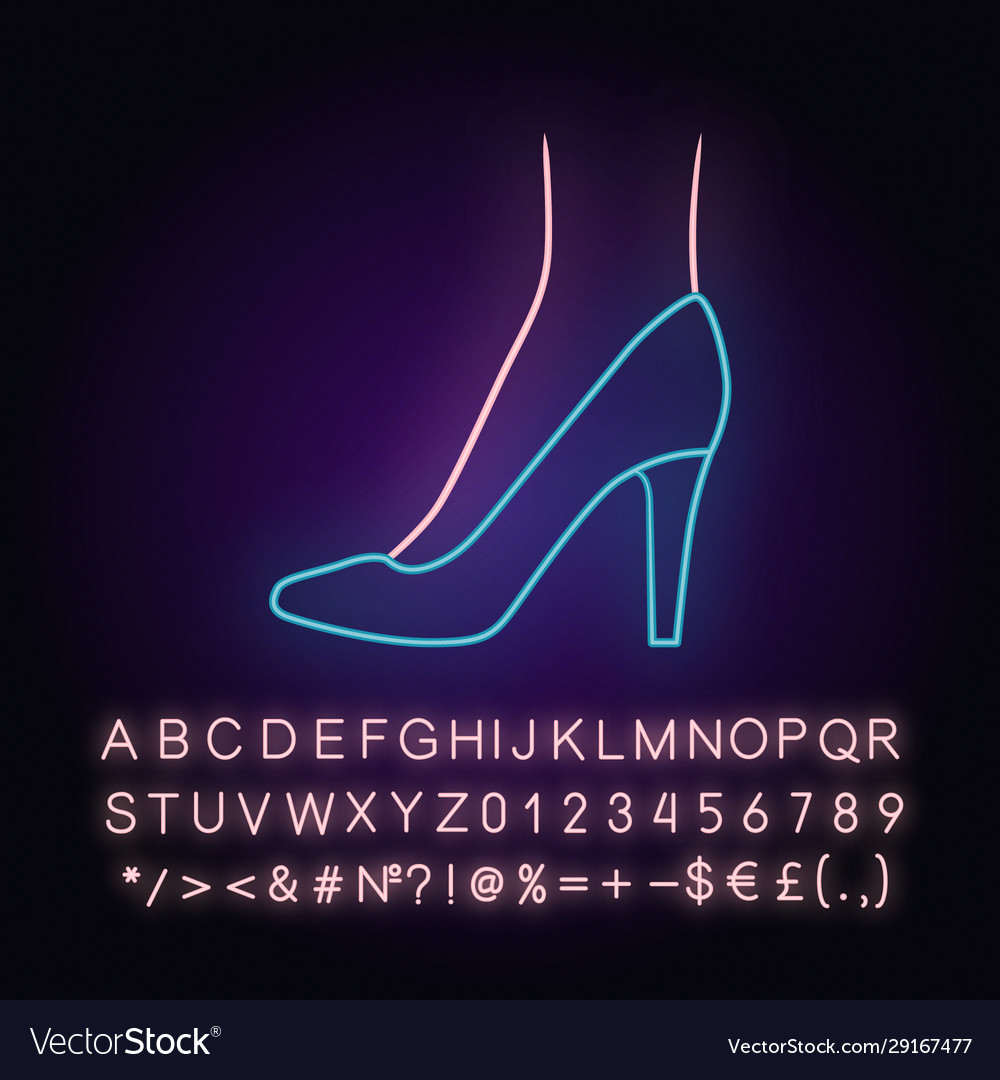 Neon Stiletto Heels - Leuchtendes Glühen