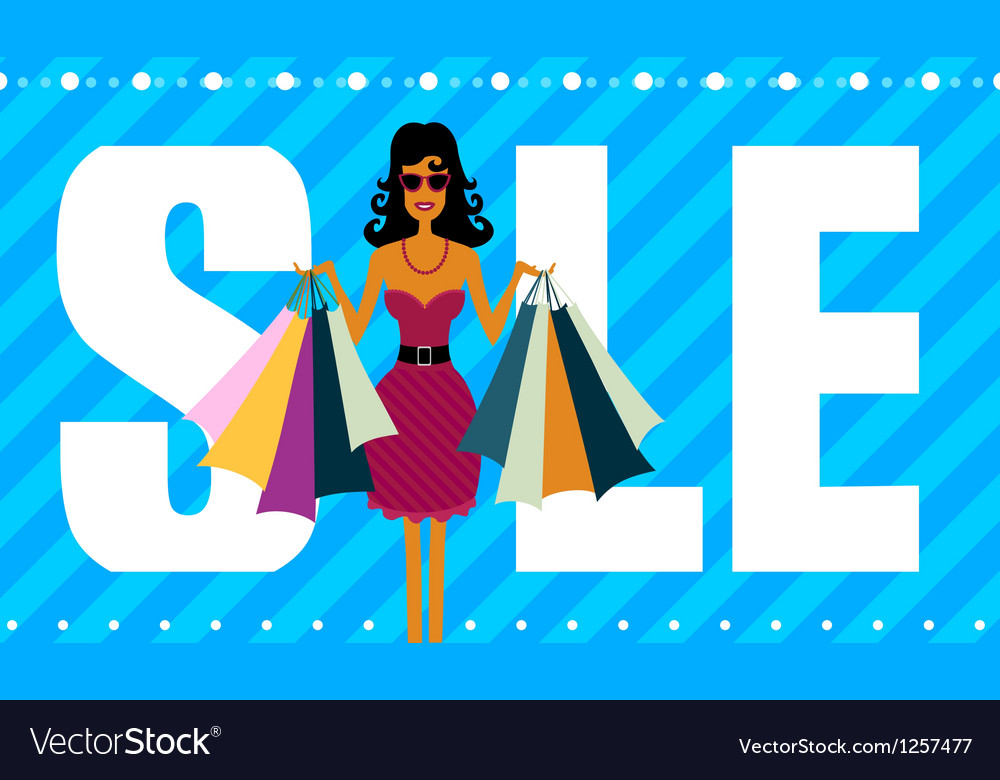 Sale and successful purchases Royalty Free Vector Image