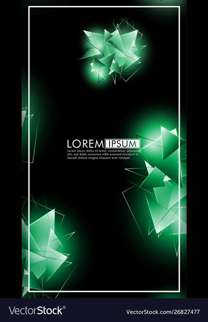 Vertical triangle background abstract composition vector image Vertical triangle background abstract composition
