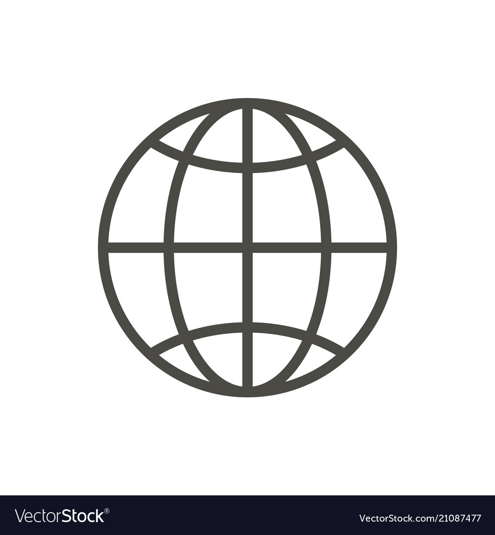 Web icon line internet Vector Image Web icon line internet