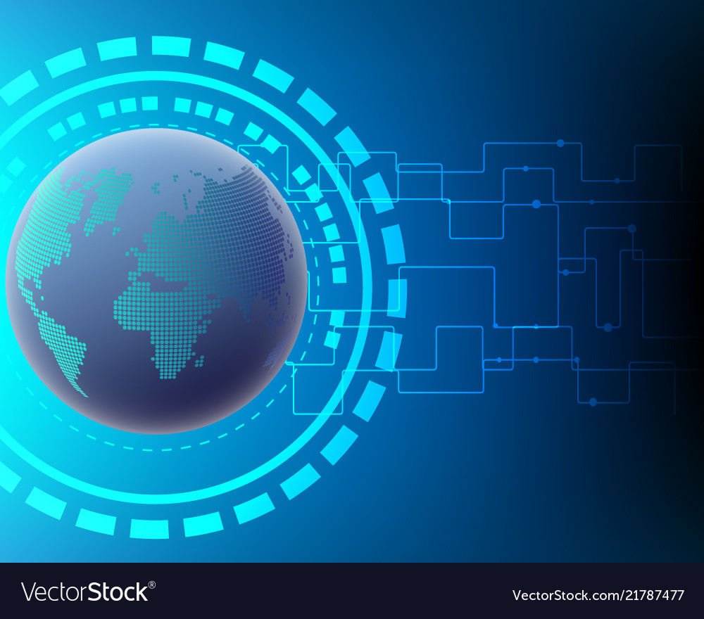 World map cyber switch wireless internet network vector image World map cyber switch wireless internet network